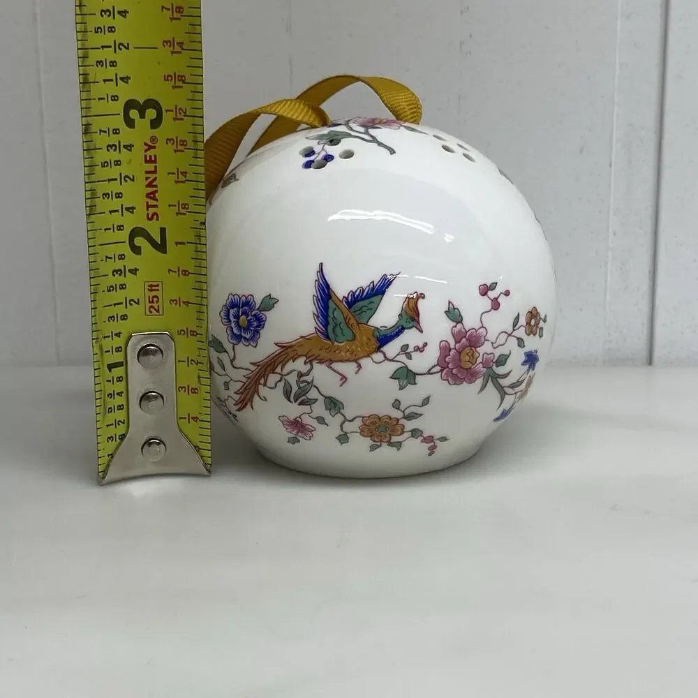 Hammersley Bone China Pomander Ball Diffuser Potpourri Birds & Flowers England